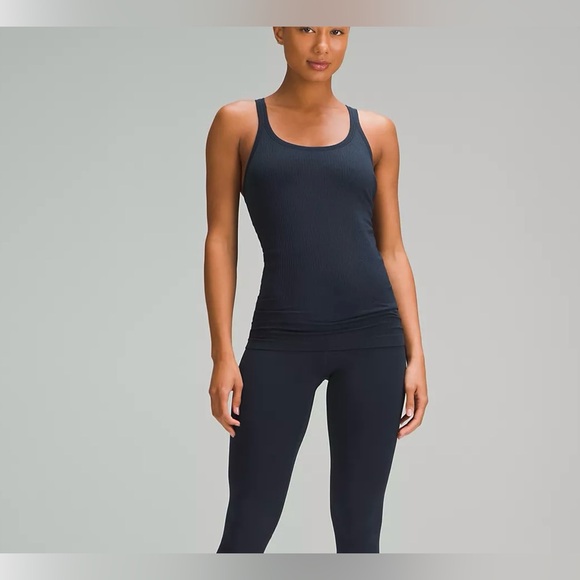 lululemon athletica Tops - lululemon athletica navy Ribbed Tank Top